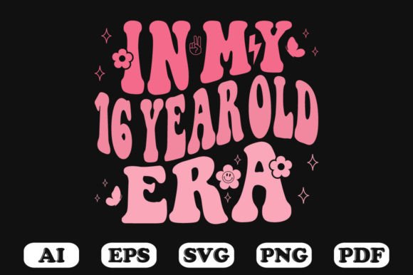In My 16 Year Old Era Wavy Svg T-shirt