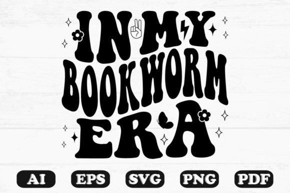 In My Bookworm Era Wavy Svg T-shirt