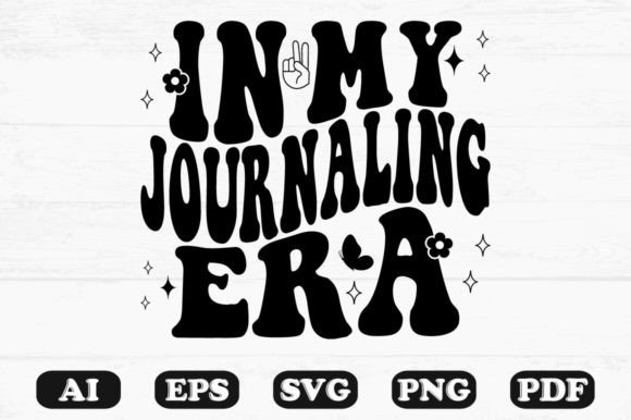 In My Journaling Era Retro Wavy Svg