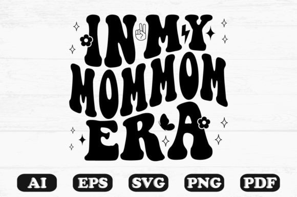 In My Mom Era Retro Wavy Svg T-shirt