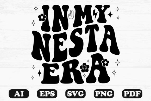 In My Nesta Era Retro Wavy Svg T-shir