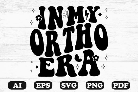 In My Ortho Era Retro Wavy Svg T-shirt