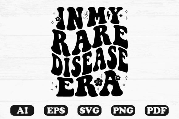 In My Rare Disease Era Retro Wavy Svg