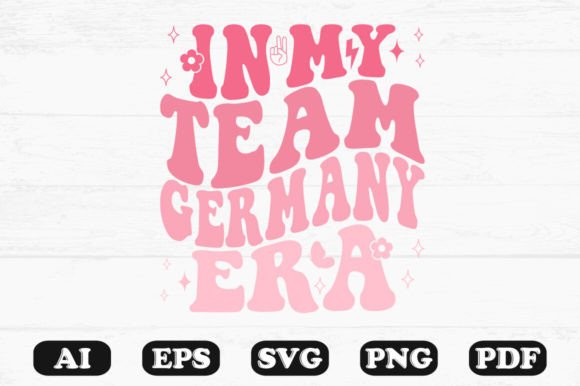 In My Team Germany Era Retro Wavy Svg