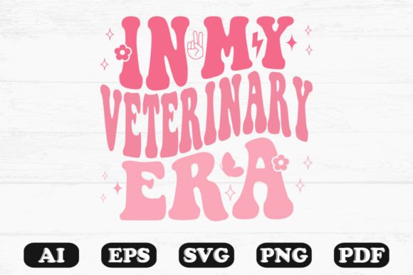 In My Veterinary Era Retro Wavy Svg